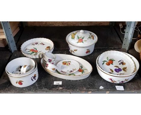 Collection of Royal Worcester Evesham 