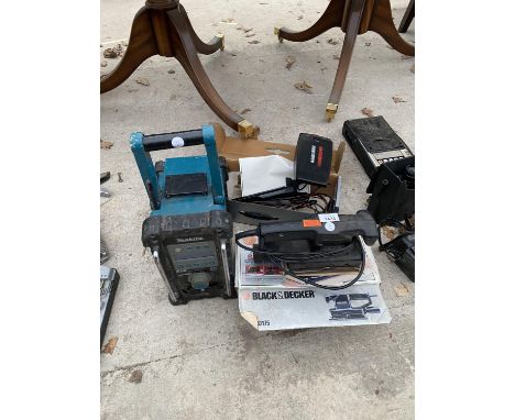 A MAKITA RADIO, SANDER ETC 