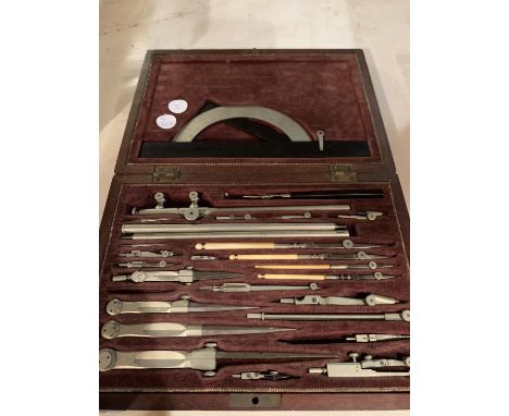 AN EARLY OAK GEOMETRY SET 