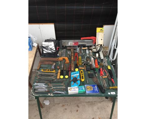 VARIOUS TOOLS - SPANNERS, PLIERS, SCREWDRIVERS ETC 