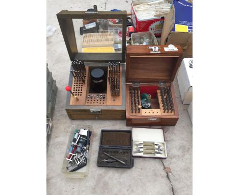 VARIOUS WATCHMAKER'S PARTS AND TOOLS - PUNCHES ETC 