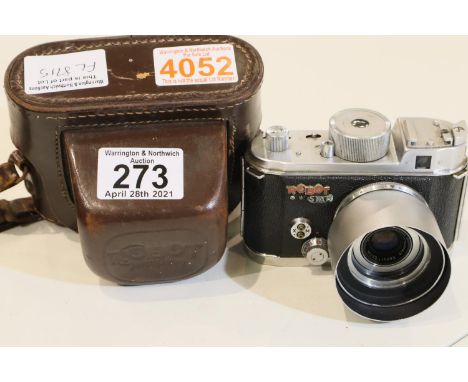 Cased German vintage Robot Star camera. P&amp;P Group 1 (£14+VAT for the first lot and £1+VAT for subsequent lots) 