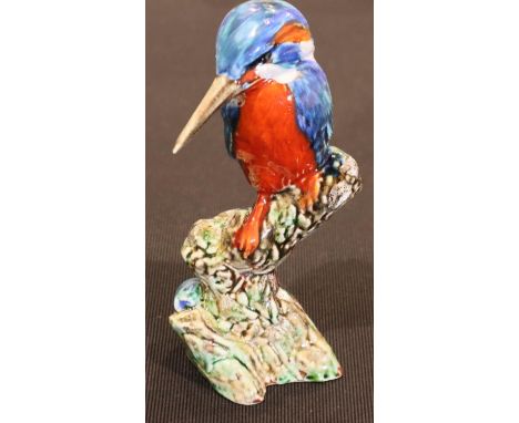 Anita Harris Kingfisher signed in gold, H: 17.5 cm. P&P Group 1 (£14+VAT for the first lot and £1+VAT for subsequent lots)Con