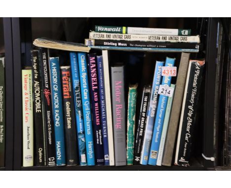 Shelf of car and aircraft books. P&amp;P Group 3 (£25+VAT for the first lot and £5+VAT for subsequent lots) 