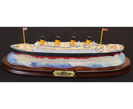 Titanic model 1912-2012 centenary edition, boxed, L: 30 cm. P&amp;P Group 3 (£25+VAT for the first lot and £5+VAT for subsequ