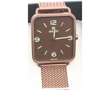 Gents David Daper new and boxed wristwatch, dial D: 40 mm. P&P Group 1 (£14+VAT for the first lot and £1+VAT for subsequent l