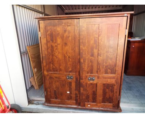 Laura Ashley Furniture - a double gentleman's wardrobe over six drawers of varying sizes approx 193cm (h) x 120cm (w) x 61cm 