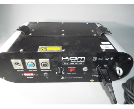 CAM Lighting - a CAM Lighting DMX Laser TRI-160 with power cable and key, appears to be in working order. 