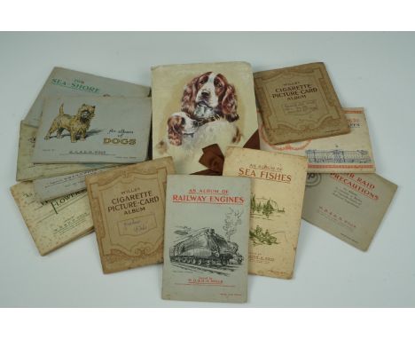Vintage cigarette cards and albums including an Air Raid Precautions series