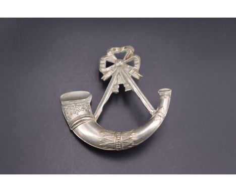 A Victorian light infantry badge, 56 mm x 56 mm
