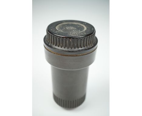 A 1940 dated German Wehrmacht Bakelite ordnance fuse container, 13 cm