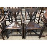 A pair of provincial turners chairs,