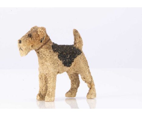 wooden painted white, light brown and black with textured finish —2 1/4in. (6cm.) long