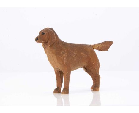 wooden painted brown and light brown —3 3/4in. (9.5cm.) long