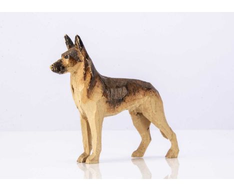 wooden painted black, brown and light brown —3 1/2in. (9cm.) long