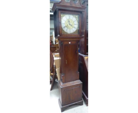 An 18th century Longcase Clock with steel and brass dial inscribed "Edward Lowe, Chester" with seconds ring and date aperture