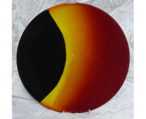 A Poole Pottery limited edition Charger "Eclipse", 13 1/2" (34cms) diameter.