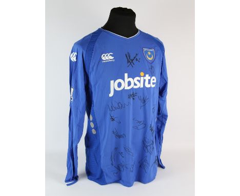 Portsmouth Football club, Williamson (No.14) Squad Signed Premier Season shirt from 2009-2010, L/S. Provenance Spurs kitman. 