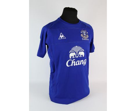 Everton Football club, Heitinga (No.5) Premier Season shirt from 2010-2011, S/S. Match Worn 23 October 2010 Spurs 1 - 1 Evert