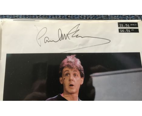 Live Aid multiple signed book pages. Taken from the original promo book and filed in Black 4 ring album. 40+ A4 pages from th