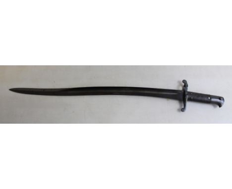 Unissued 1856 pattern Yataghan Sword Bayonet for Enfield, without scabbard. Blade length 58cmSHIPPING £48.00 PLUS VAT (UK ONL