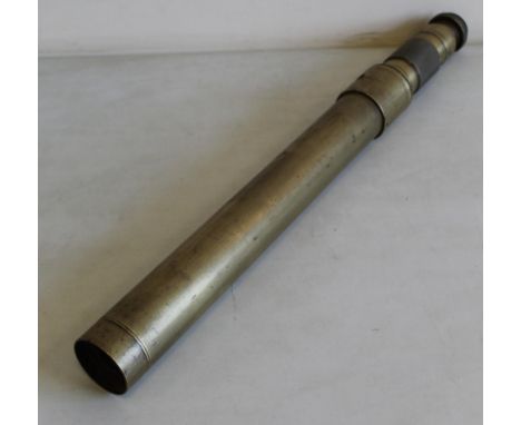 Ross of London WWI brass gunsight telescope, scratching and fungus to lens, L73cmSHIPPING £48.00 PLUS VAT (UK ONLY)