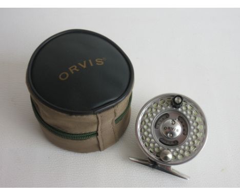 Orvis Access 'Mid Arbor I' fly reel complete with canvas and leather caseSHIPPING £33.00 PLUS VAT (UK ONLY)