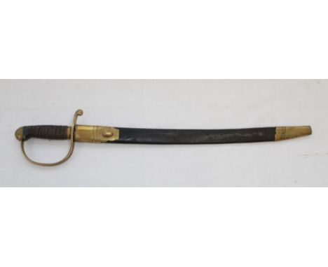 British Police Officers sword. Constabulary initials etched on blade MC. In original scabbard. No3 stamped on locket and chap