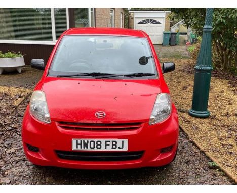 FROM A DECEASED ESTATE - A Daihatsu Sirion 5 door hatchback - Reg. No. HW08FBJ - First Registered 2008 with 61,000 miles COND