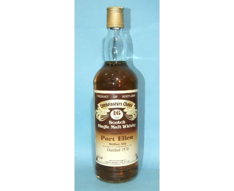 Port Ellen Scotch Single Malt whisky, Connoisseurs Choice 16-year-old, 40%, 75cl, Distilled 1970, bottled by Gordon &amp; Mac
