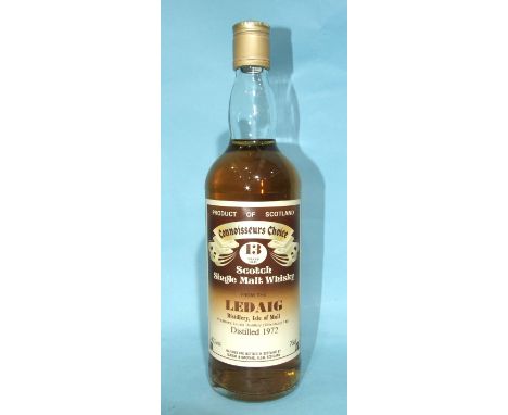 Ledaig Scotch Single Malt whisky, Connoisseurs Choice 13-year-old, 40%, 75cl, Distilled 1972, bottled by Gordon &amp; MacPhai
