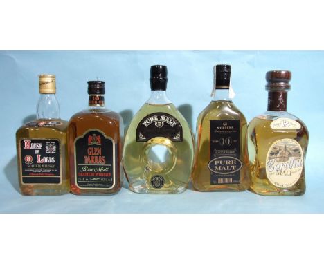 House of Lords Scotch whisky, 40%, 75cl, Glenforres Glenlivet Distillery, Glen Tarras Rare Malt Scotch whisky, 40%, 75cl, Gle