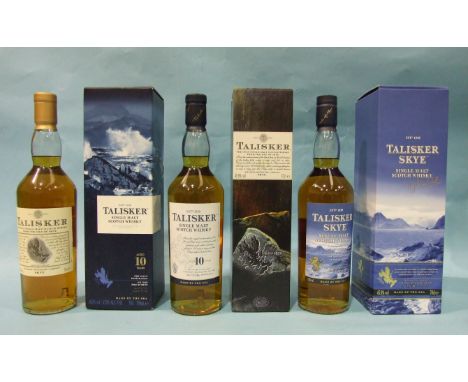 Talisker Single Malt Scotch whisky 10-year-old, 45.8%, 70cl, (two bottles) and Hugh MacAskill 45.8%, 70cl, (all boxed), (3). 