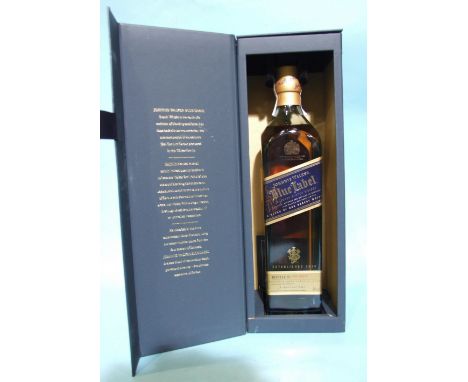 Johnnie Walker Blue Label Blended Scotch whisky "A blend of our rarest whiskies", numbered bottle, 40%, 70cl, in presentation