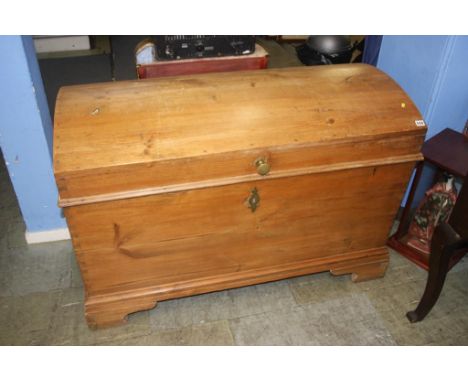 A large pine dome top trunk