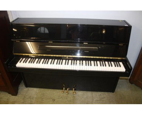 A R. Schirmer ebonised modern piano, number 550512710