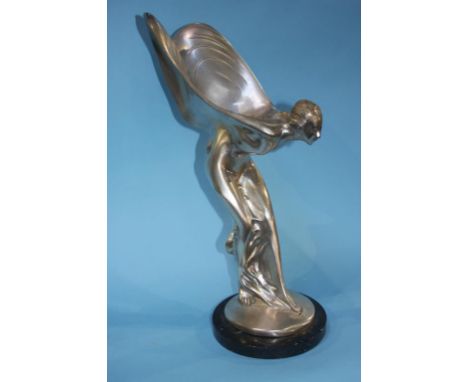 A tall model of the Spirit of Ecstasy 