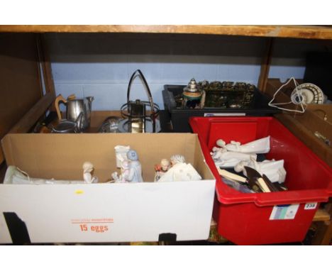 Shelf of assorted including Picquot ware