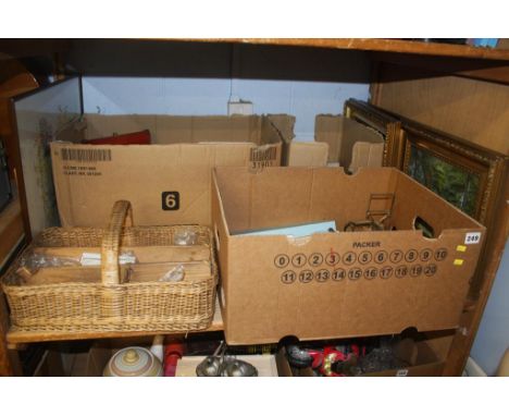 Shelf of assorted, silver plate, cutlery etc.