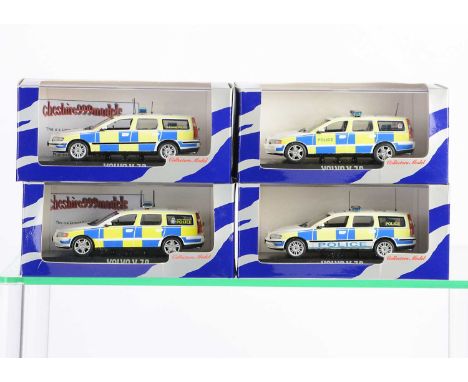 Cheshire 999 Models & Similar 1:43 Scale Code 3 Police Vehicles, originally Paul's Model Art/Minichamps models, Volvo V70 Tra