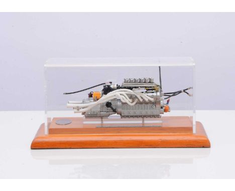 A CMC 1:18 Scale Ferrari 312P 1969 Engine, M-121, in original box with certificate, swing tag, tool and case, E, box VG