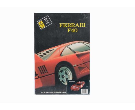 A Pocher Rivarossi 1:8 Scale Model Kit - Ferrari F40 G.T (Italian Prototype), Art. K 58, in original box, E, appears unmade w