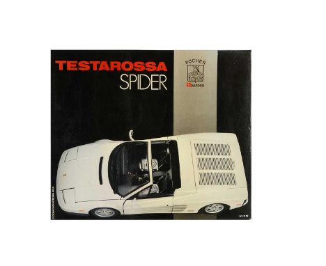 A Pocher Rivarossi 1:8 Scale Model Kit - Ferrari Testarossa Spider, Art. K 52, in original box, E, appears unmade with instru