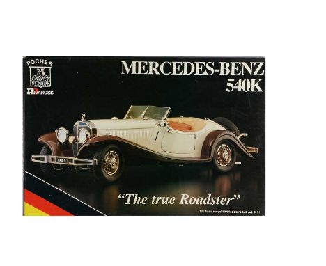A Pocher Rivarossi 1:8 Scale Model Kit - Mercedes-Benz 540K "The True Roadster", Art. K 91, in original box, E, appears unmad