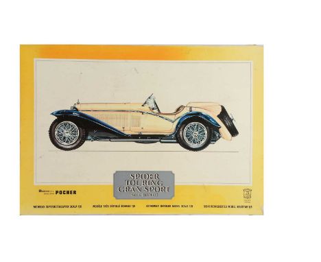 A Pocher Rivarossi 1:8 Scale Model Kit - Alfa Romeo Spider Touring Gran Sport, Art. K 73, in original box, E, appears unmade 