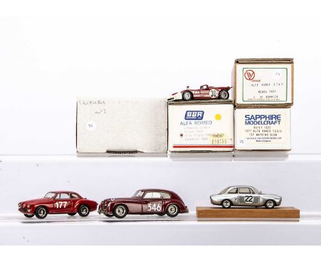 Resin 1:43 Scale Alfa Romeo Racing Cars, factory and kit built models, BBR Alfa Romeo "Freccia d'oro" Mille Miglia 1949, BV F