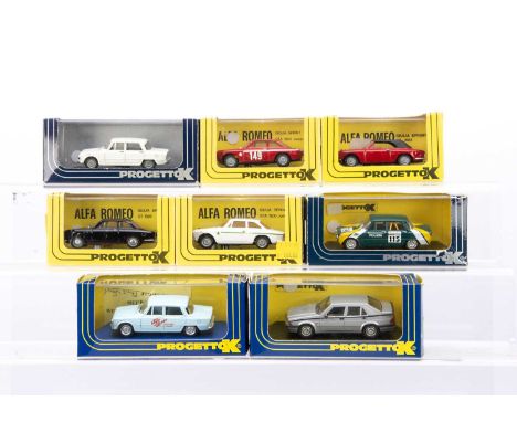Progetto K 1:43 Scale Alfa Romeo Models, 063 Giulia GTA J Mugello 1968, 062 Giulia GTA J 1300cc, 075 Giulia GTC Closed 1965, 