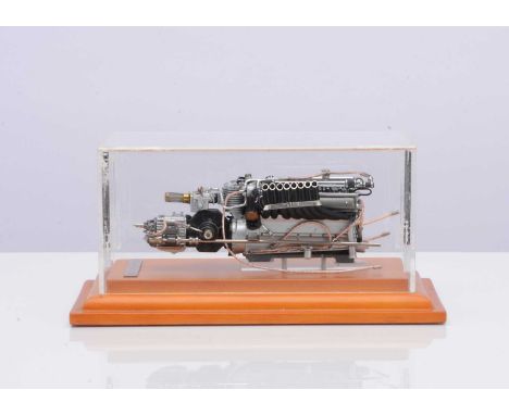 A CMC 1:18 Scale Auto Union Type C 1936-1937 Engine, M-034B, in original box with swing tag, tool and case, E, lacks cert, bo