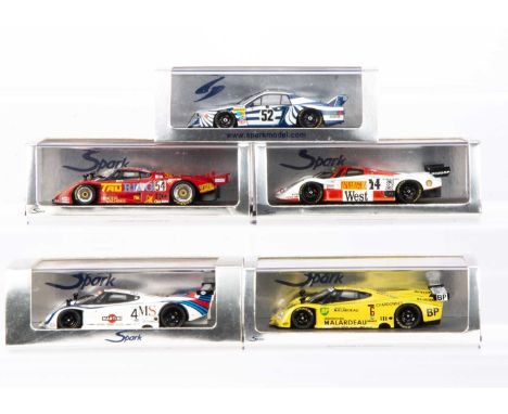 Spark 1:43 Scale Le Mans Racing Cars, S0650 Lancia LC2 No.4 LM 1983, S0655 Lancia LC2 No.6 BP-Malardeau LM 1984, S0659 Lancia