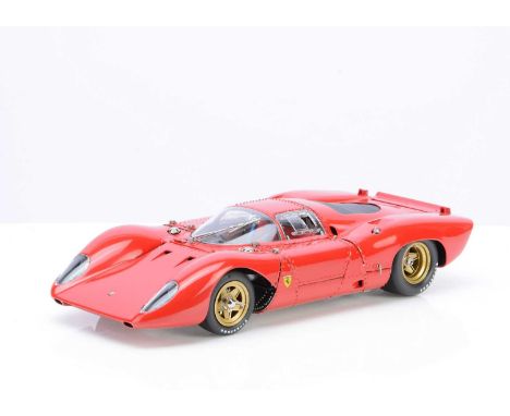 A CMC 1:18 Scale Ferrari 312P Berlinetta Rennsport-Coupe 1969, M-096, in original box with certificate, swing tag, cloth, ins